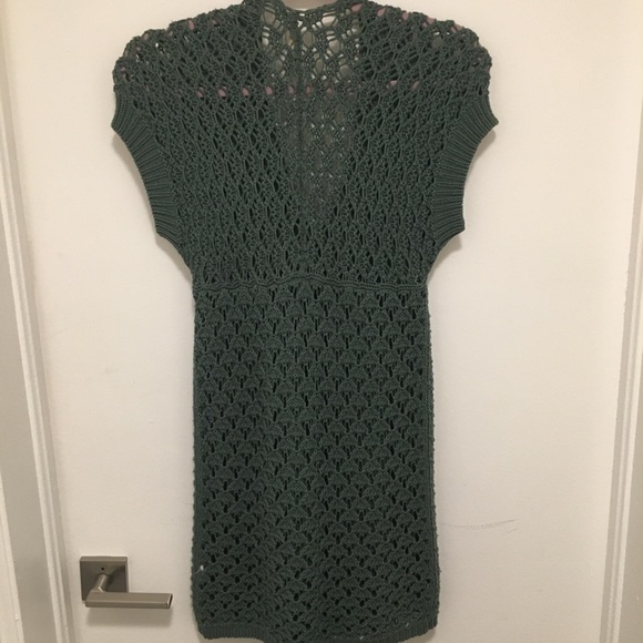 Free People green flowy vest - Picture 6 of 6